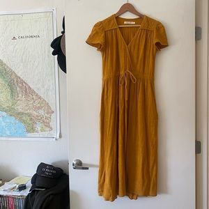Christy Dawn Dawn Dress S Ochre Gauze
